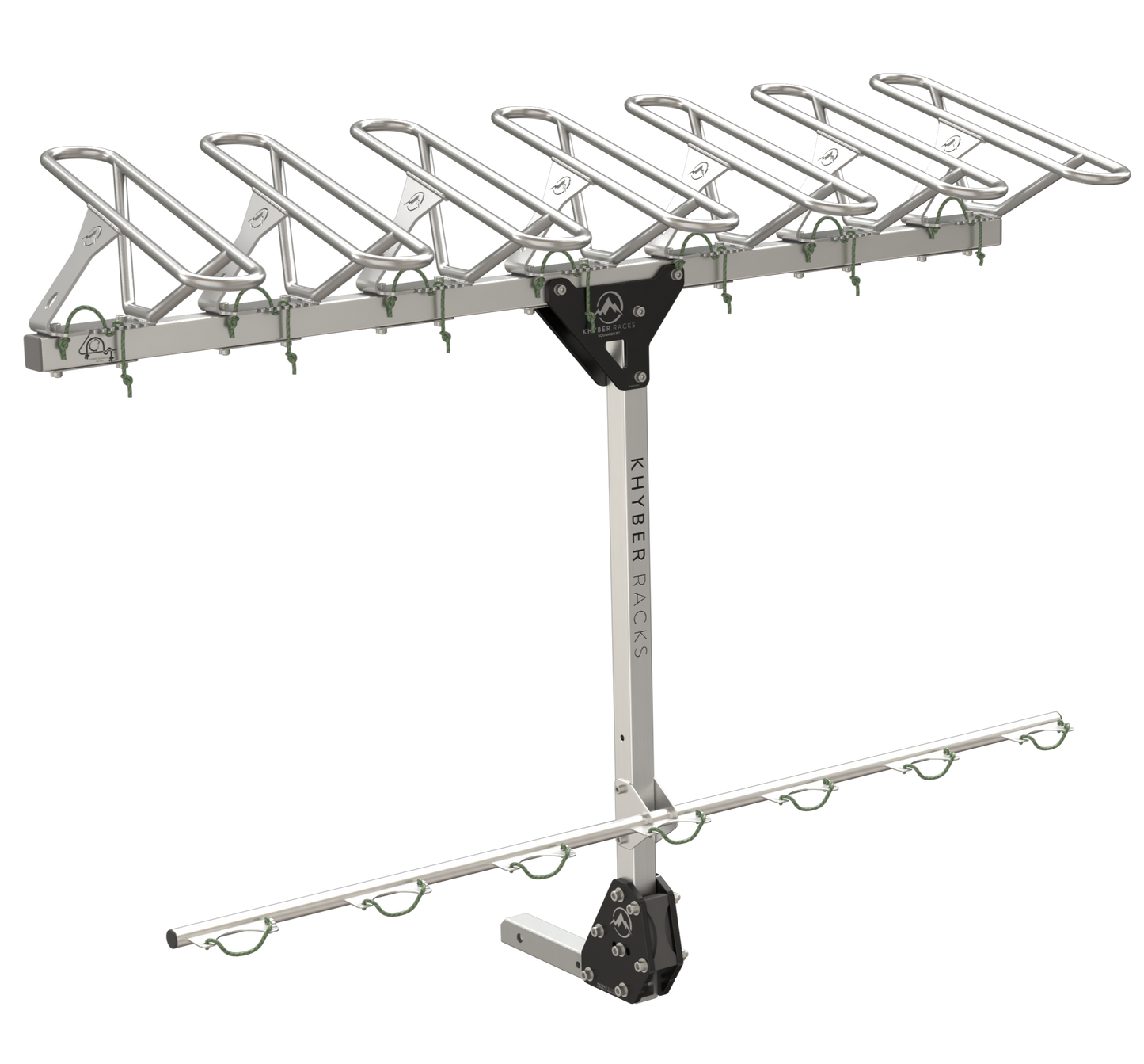 Khyber Racks Fixed Pivot Seven Pack Hitch Mount Bike Rack