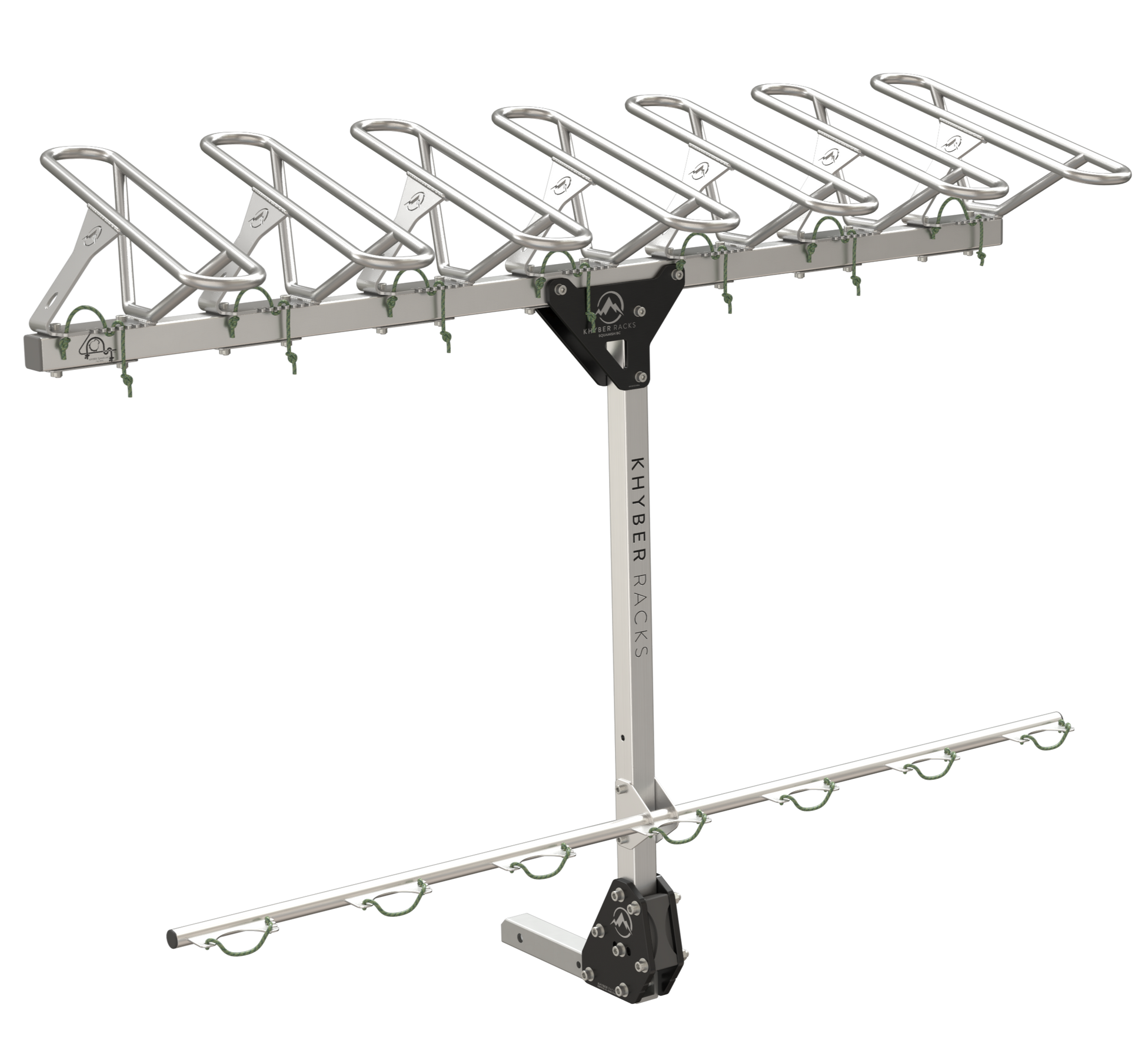 Khyber Racks Fixed Pivot Seven Pack Hitch Mount Bike Rack