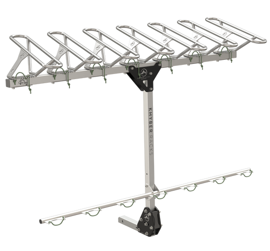 Khyber Racks Fixed Pivot Seven Pack Hitch Mount Bike Rack